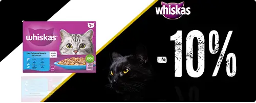 Sconto del 10% sul cibo umido Whiskas per gatto